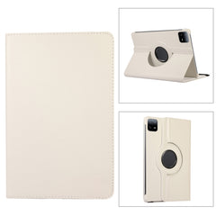 360 Degree Rotation Litchi Texture Leather Tablet Case, For Xiaomi Pad 7 Pro / Pad 7