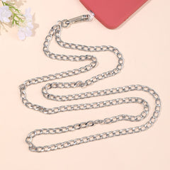 Metal Chain Crossbody Chain Phone Lanyard with Clip,Length: 1.25m, K1646-7mm, K1647-7mm, K1648-8mm, K1649-8mm, K1650-9mm, K1651-9mm, K1652-12mm, K1653-7.5mm, K1654-4.2mm, K1655-4.2mm, K1656-11mm, K1657-6mm, K1658-6mm, K1659-4mm, K1660-6mm, K1661-10mm