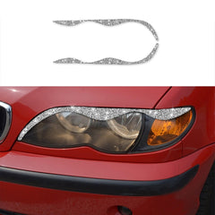 Car Light Eyebrow Soft Style Diamond Decoration Sticker, Left and Right Drive, Light Eyebrow Soft Style