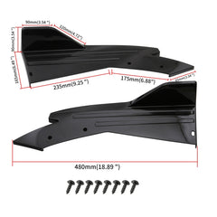 Car Universal Rear Corner Cover Rear Bumper Protective Corner Rear Lip Rear Shovel, Rear Corner Cover