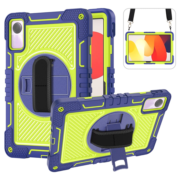 360 Degree Rotation PC Contrast Silicone Tablet Case, For Redmi Pad SE 8.7 4G, For Xiaomi Redmi Pad SE