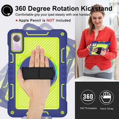 360 Degree Rotation PC Contrast Silicone Tablet Case, For Xiaomi Redmi Pad SE, For Xiaomi Pad 6