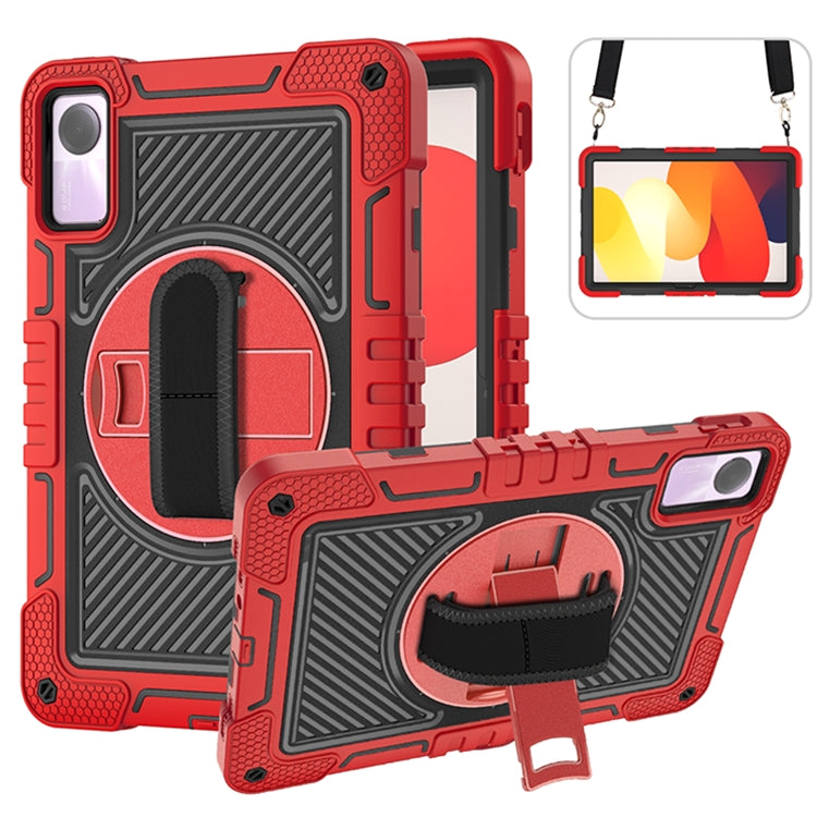 360 Degree Rotation PC Contrast Silicone Tablet Case, For Redmi Pad SE 8.7 4G, For Xiaomi Redmi Pad SE