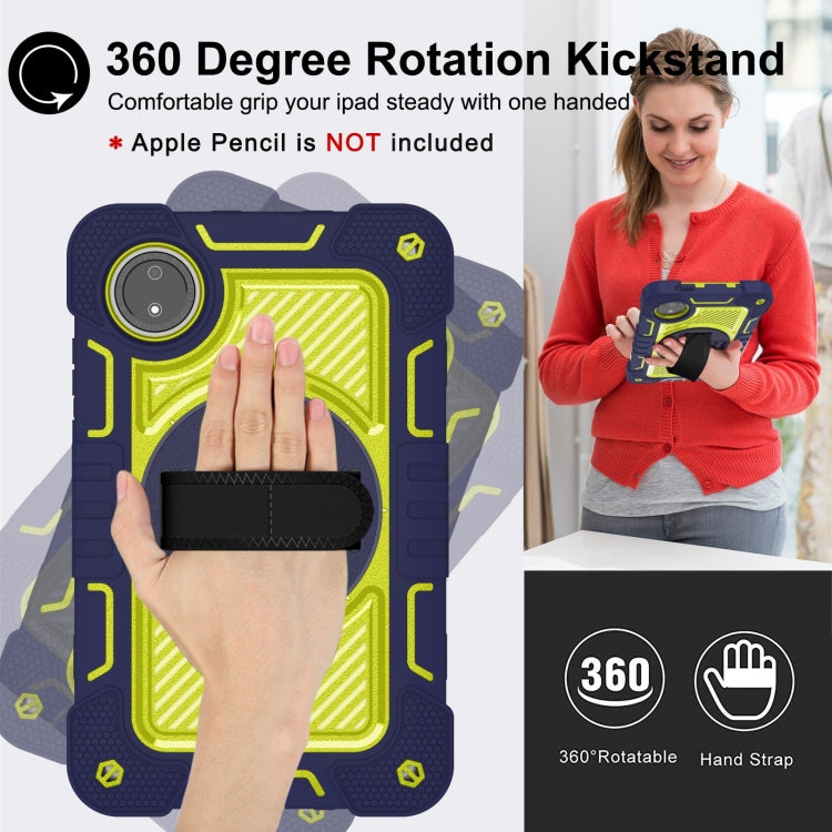 360 Degree Rotation PC Contrast Silicone Tablet Case, For Redmi Pad SE 8.7 4G, For Xiaomi Redmi Pad SE