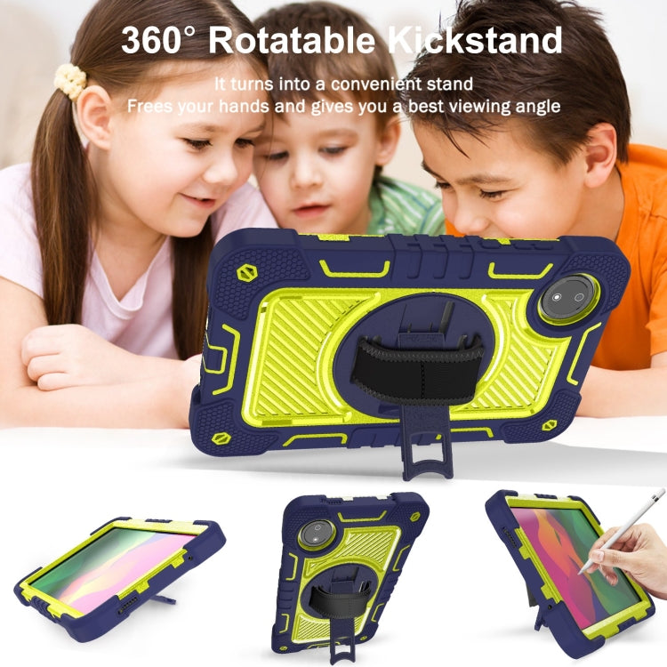 360 Degree Rotation PC Contrast Silicone Tablet Case, For Redmi Pad SE 8.7 4G, For Xiaomi Redmi Pad SE