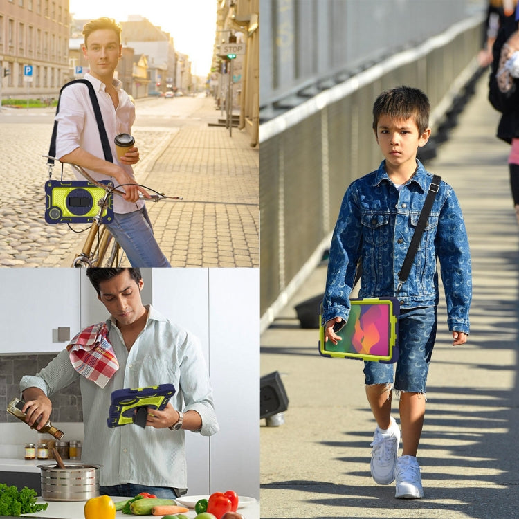360 Degree Rotation PC Contrast Silicone Tablet Case, For Redmi Pad SE 8.7 4G, For Xiaomi Redmi Pad SE