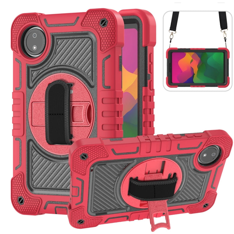 360 Degree Rotation PC Contrast Silicone Tablet Case, For Redmi Pad SE 8.7 4G, For Xiaomi Redmi Pad SE