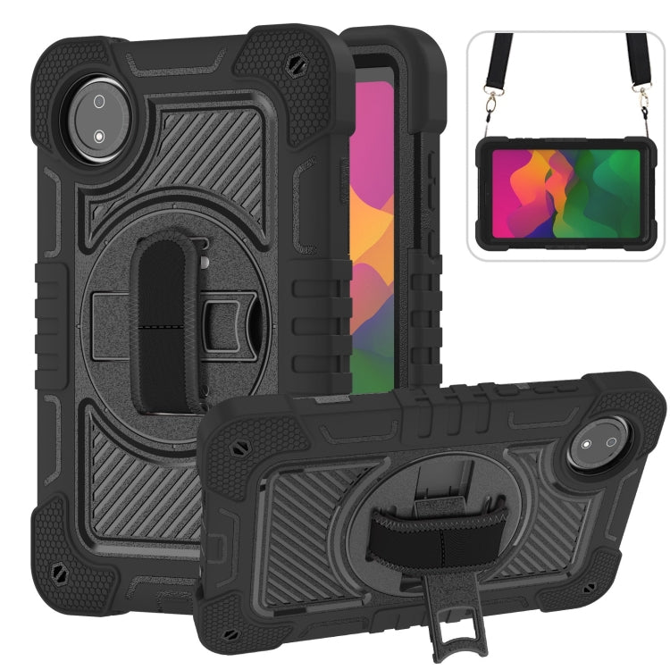 360 Degree Rotation PC Contrast Silicone Tablet Case, For Redmi Pad SE 8.7 4G, For Xiaomi Redmi Pad SE