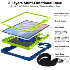 360 Degree Rotation PC Contrast Silicone Tablet Case, For Xiaomi Pad 7 / 7 Pro, For Redmi Pad SE 8.7 4G