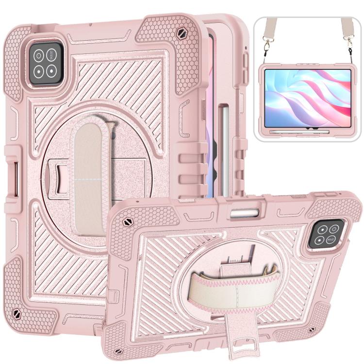 360 Degree Rotation PC Contrast Silicone Tablet Case, For Xiaomi Redmi Pad 2, For Xiaomi Pad 7 / 7 Pro