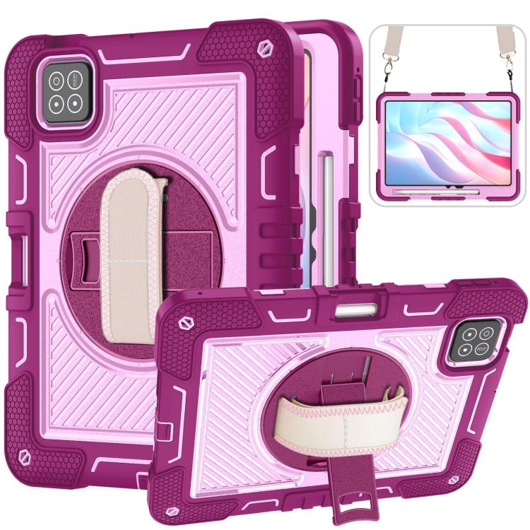 360 Degree Rotation PC Contrast Silicone Tablet Case, For Xiaomi Redmi Pad 2, For Xiaomi Pad 7 / 7 Pro