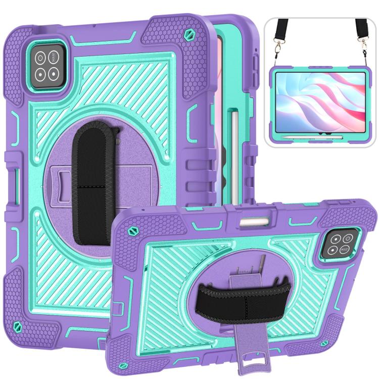 360 Degree Rotation PC Contrast Silicone Tablet Case, For Xiaomi Redmi Pad 2, For Xiaomi Pad 7 / 7 Pro