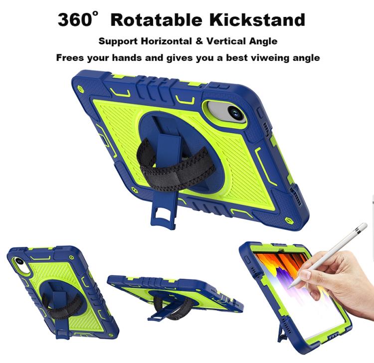 360 Degree Rotation PC Contrast Silicone Tablet Case, For Xiaomi Redmi Pad 2, For Xiaomi Pad 7 / 7 Pro