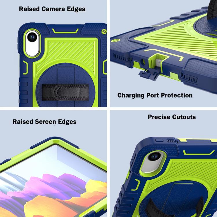 360 Degree Rotation PC Contrast Silicone Tablet Case, For Xiaomi Redmi Pad 2, For Xiaomi Pad 7 / 7 Pro