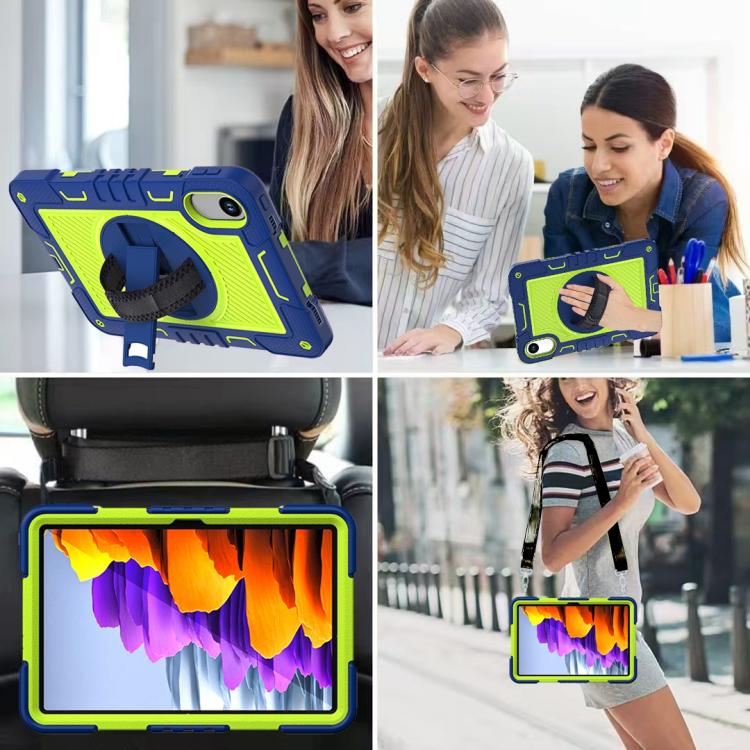360 Degree Rotation PC Contrast Silicone Tablet Case, For Xiaomi Redmi Pad 2, For Xiaomi Pad 7 / 7 Pro