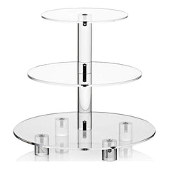 YX062 3 Tier Acrylic Circular Cupcake Stand, YX062