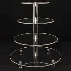 YX064 4 Tier Acrylic Circular Cupcake Stand, YX064