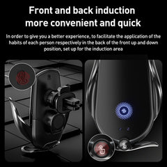 M1 Electric Opening/Closing Wireless Fast Charging Air Outlet Car Holder