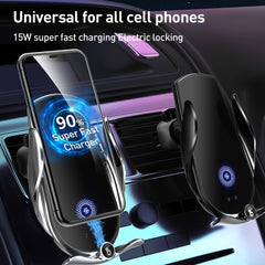 M2 Infrared lnduction Wireless Fast Charging Air Outlet Car Holder