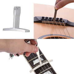 9 in 1 Guitar T-shaped ruler, Neck Fingerboard, Frets Radian, String Yard Radian, Adjustable Measuring Caliper, 9 in 1 Guitar T Ruler