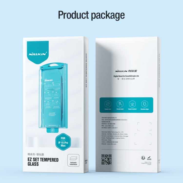 NILLKIN Chang Series Tempered Glass Protective Film, For iPhone 15 Pro Max, For iPhone 15 Plus, For iPhone 15