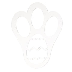 Acrylic Easter Decoration Rabbit Footprint Template, Single Footprint, Dual Footprint