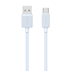 USAMS US-SJ698 USB to USB-C / Type-C 3A Striped Fast Charge Data Cable, 2m, 1m