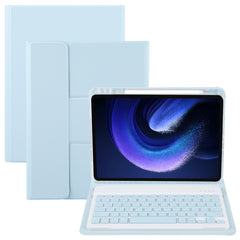 Square Button Backlight Bluetooth Keyboard Rotatable Holder Leather Case, Square Button Backlight