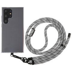 8mm Twill Texture Adjustable Phone Anti-lost Neck Chain Nylon Crossbody Lanyard, Adjustable Length: about 75-135cm