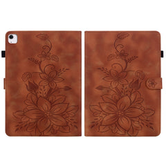 Lily Embossed Leather Smart Tablet Case, For iPad Air 13 2026 / 2025 / 2024, For iPad Air 11 2026 / 2025 / 2024