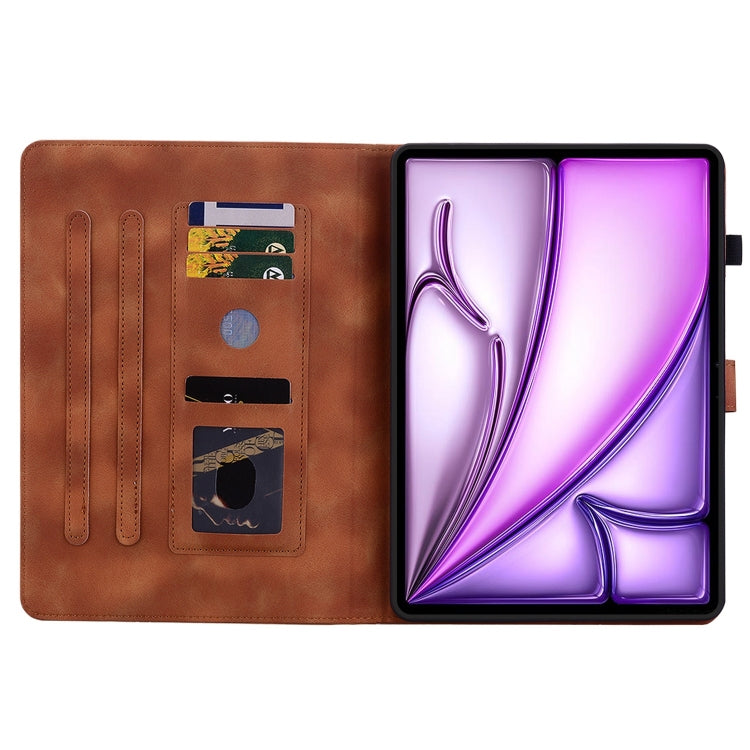 Lily Embossed Leather Smart Tablet Case, For iPad Air 13 2026 / 2025 / 2024, For iPad Air 11 2026 / 2025 / 2024