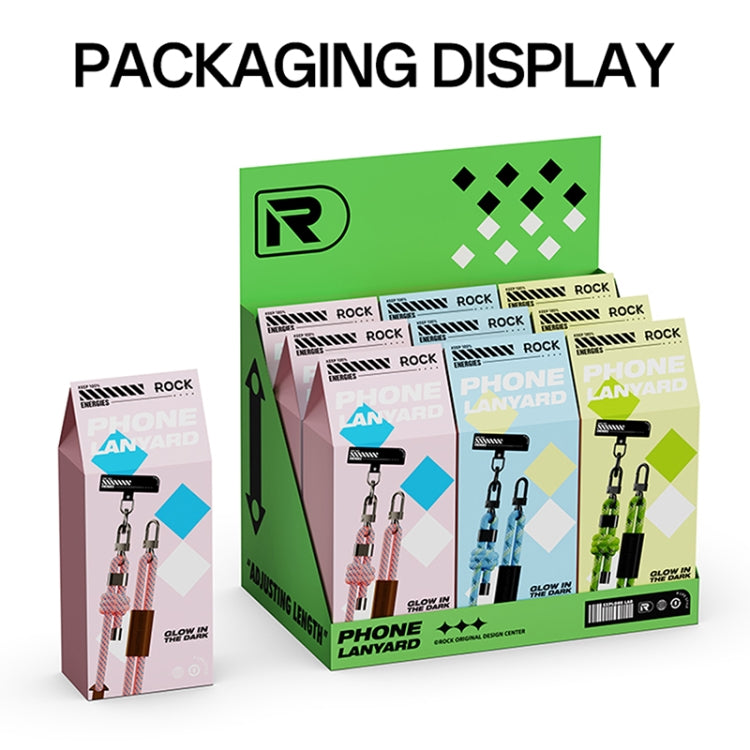 ROCK Multifunctional Luminous Phone Crossbody Lanyard Wrist Lanyard