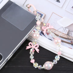 Mobile Phone Anti-lost Luminous Bead Chain Short Lanyard