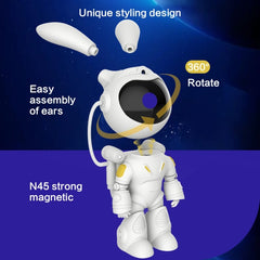 G001 Space Rabbit Starry Sky Projection Lamp Bluetooth Speaker 2 in 1 Laser Light, G001 Bluetooth