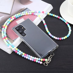 Mobile Phone Anti-lost Dazzling Crossbody Colorful Long Bead Chain, Colorful Long Chain