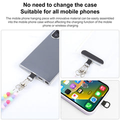 Mobile Phone Anti-lost Dazzling Crossbody Colorful Long Bead Chain, Colorful Long Chain