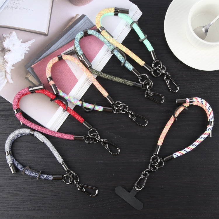 8mm Color Match Adjustable Mobile Phone Anti-lost Short Lanyard
