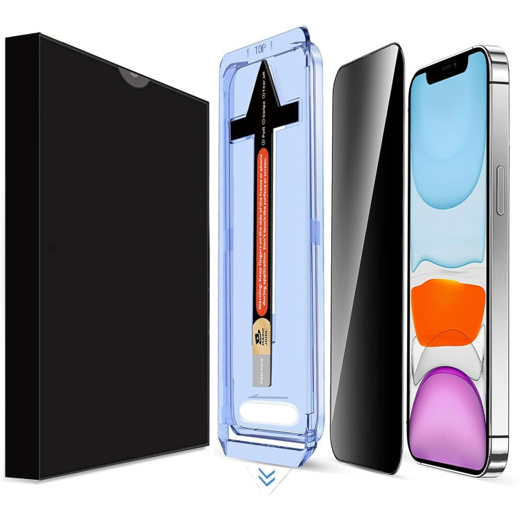 LK Easy Install Privacy Tempered Glass Film, For iPhone 13 Pro Max, For iPhone 13 / 13 Pro, For iPhone 12 / 12 Pro, For iPhone 12 Pro Max, For iPhone 11 Pro Max, For iPhone 11, For iPhone 11 Pro