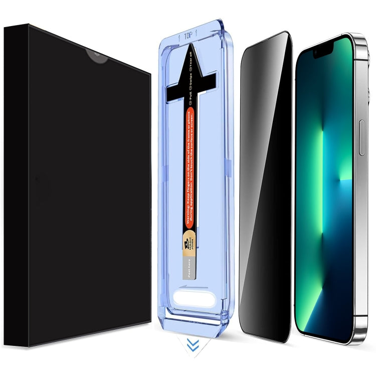 LK Easy Install Privacy Tempered Glass Film, For iPhone 13 Pro Max, For iPhone 13 / 13 Pro, For iPhone 12 / 12 Pro, For iPhone 12 Pro Max, For iPhone 11 Pro Max, For iPhone 11, For iPhone 11 Pro