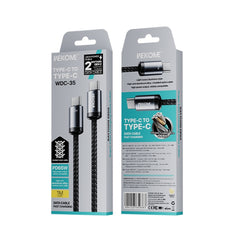 WK WDC-35 Raython Gen2 1m PD65W Type-C to Type-C Fast Charging Data Cable, WDC-35