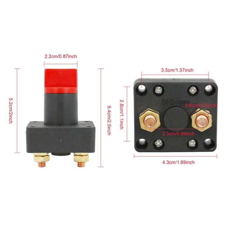 300A Car Battery Selector Isolator Disconnect Rotary Switch Cut, A2952