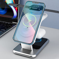 Y10 15W 3 in 1 Magnetic Wireless Charger Stand, Y10