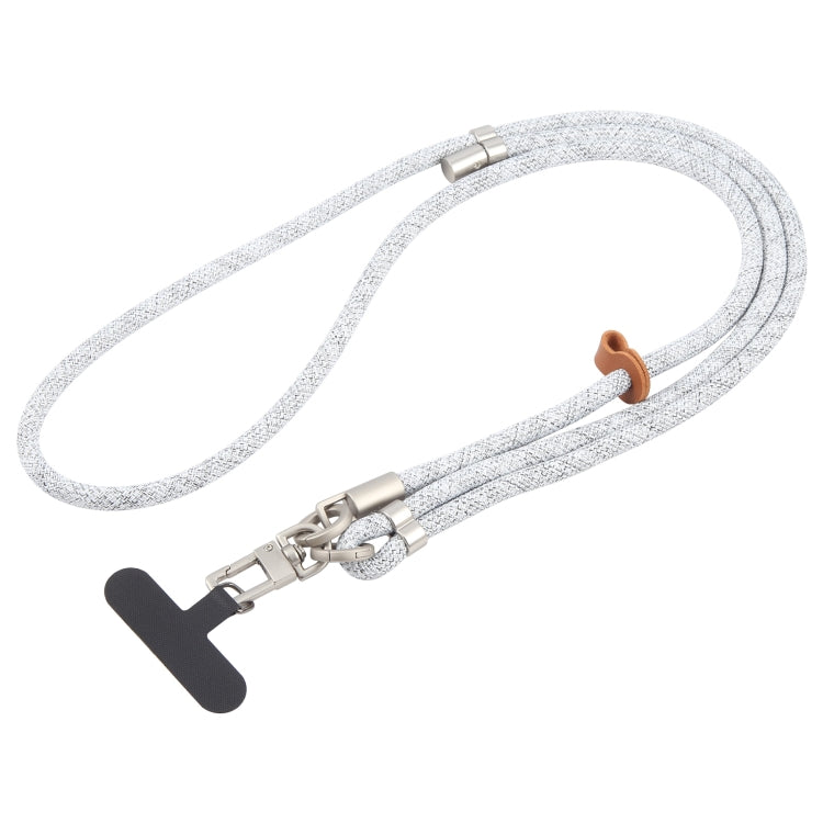 8mm Silver Buckle Adjustable Anti-lost Crossbody Mobile Phone Neck Lanyard