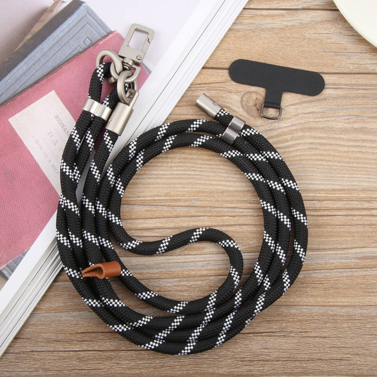 8mm Silver Buckle Adjustable Anti-lost Crossbody Mobile Phone Neck Lanyard