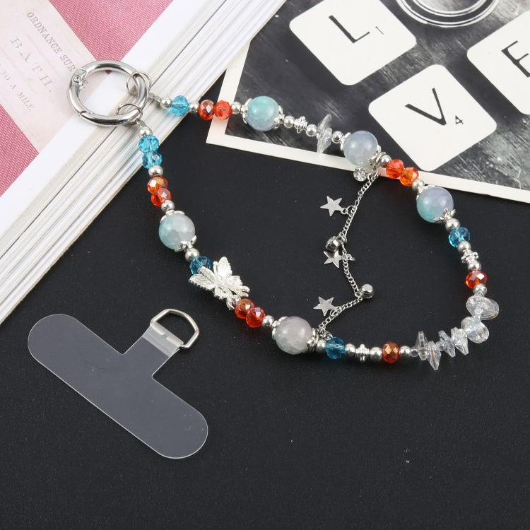 Star Alloy Beaded Bracelet Anti-Lost Phone Short Lanyard