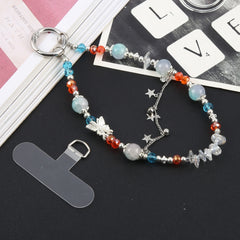 Star Alloy Beaded Bracelet Anti-Lost Phone Short Lanyard