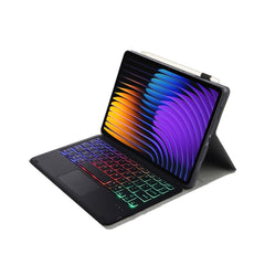 A0N13-AS Ultra-thin Detachable Backlight Bluetooth Keyboard Leather Tablet Case with Touchpad, For Xiaomi Pad 8 / 8 Pro / 7 / 7 Pro