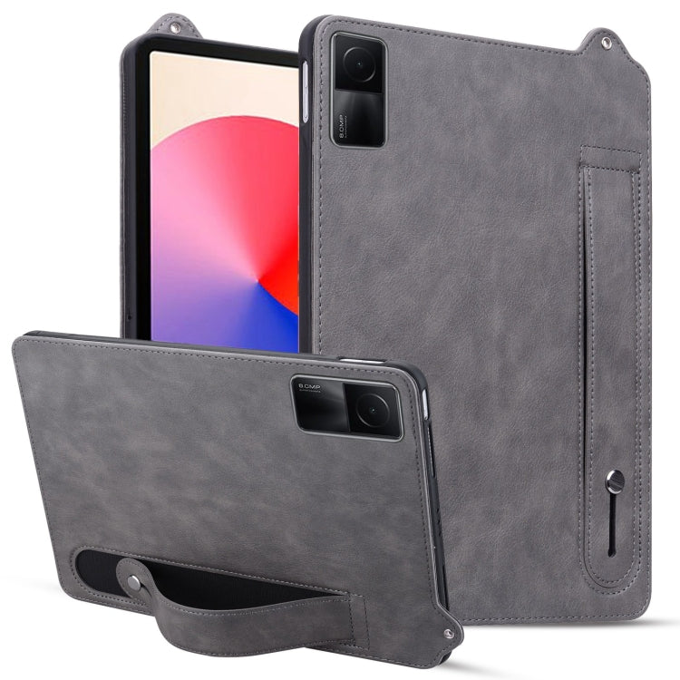 TPU Leather Back Tablet Case with Wristband, For Xiaomi Redmi Pad SE 8.7 2024, For Xiaomi Redmi Pad SE 11 2023, For Xiaomi Pad 6 / 6 Pro