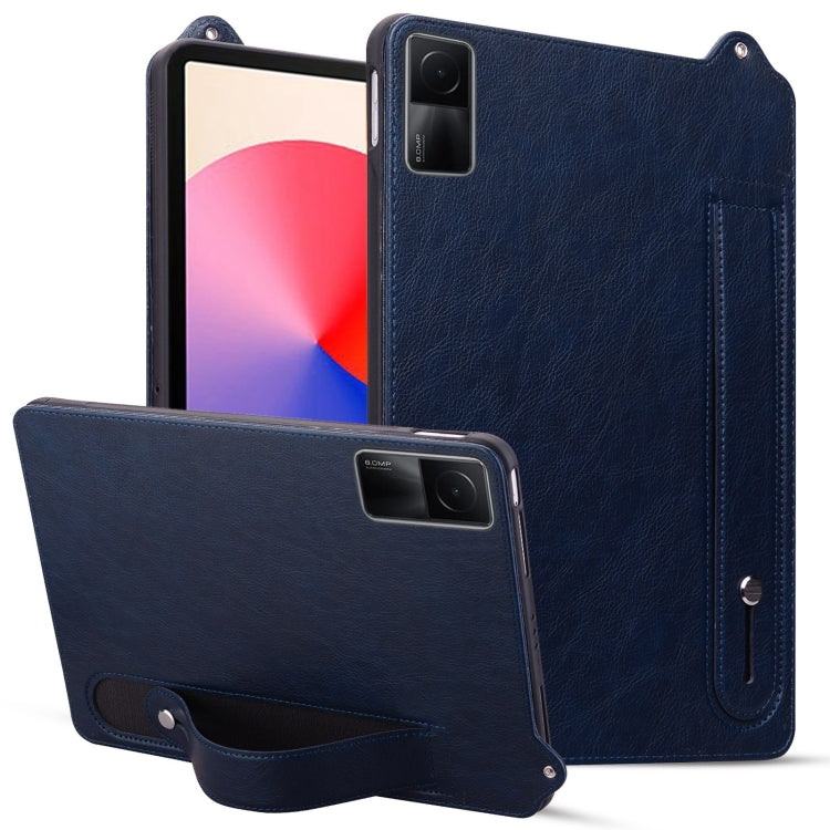 TPU Leather Back Tablet Case with Wristband, For Xiaomi Redmi Pad SE 8.7 2024, For Xiaomi Redmi Pad SE 11 2023, For Xiaomi Pad 6 / 6 Pro