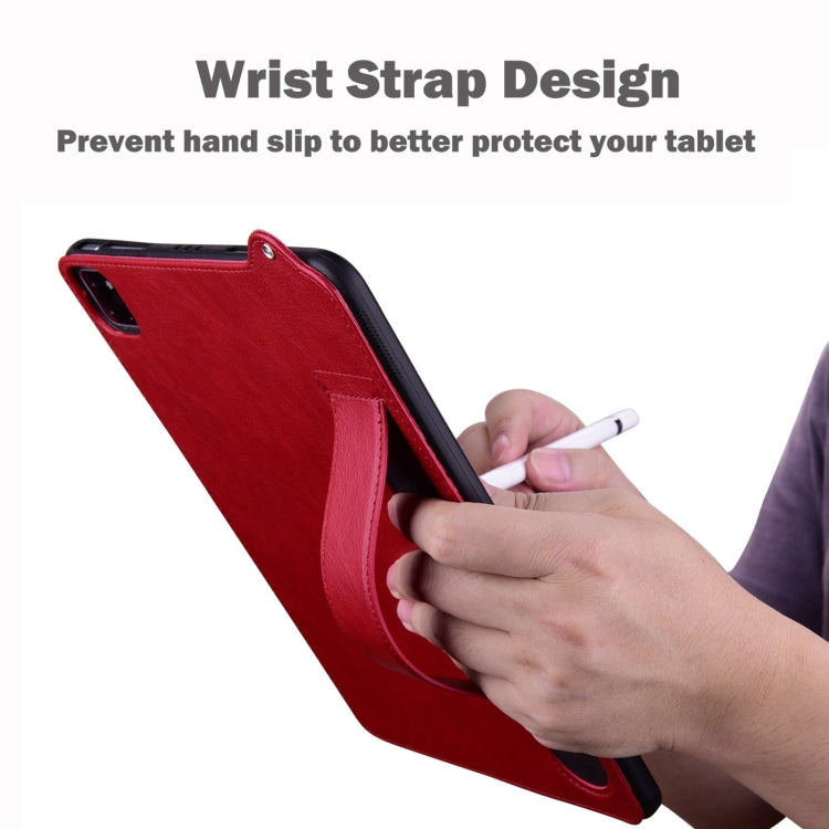 TPU Leather Back Tablet Case with Wristband, For Xiaomi Redmi Pad SE 8.7 2024, For Xiaomi Redmi Pad SE 11 2023, For Xiaomi Pad 6 / 6 Pro